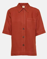 TOD'S Camicia in lino Rosso