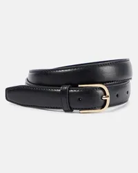 Totême Cintura Slim in pelle Nero