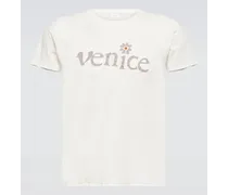 ERL T-shirt in cotone con stampa Bianco
