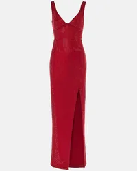 Roland Mouret Abito lungo con paillettes Rosso