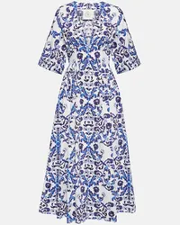 EMILIA WICKSTEAD Abito lungo Elowen in cotone con stampa Blu