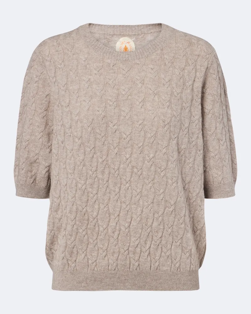 Jardin des Orangers Pullover in cashmere a trecce Beige