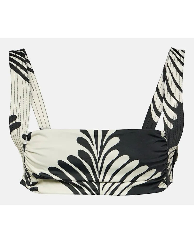 Johanna Ortiz Top bikini con stampa Multicolore