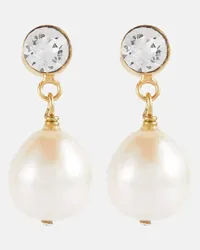 Jennifer Behr Orecchini Percy con perle bijoux Bianco