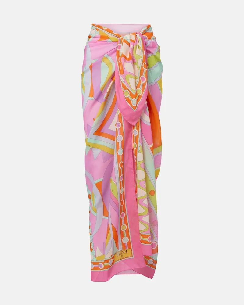 Emilio Pucci Copricostume Manuba in cotone Multicolore
