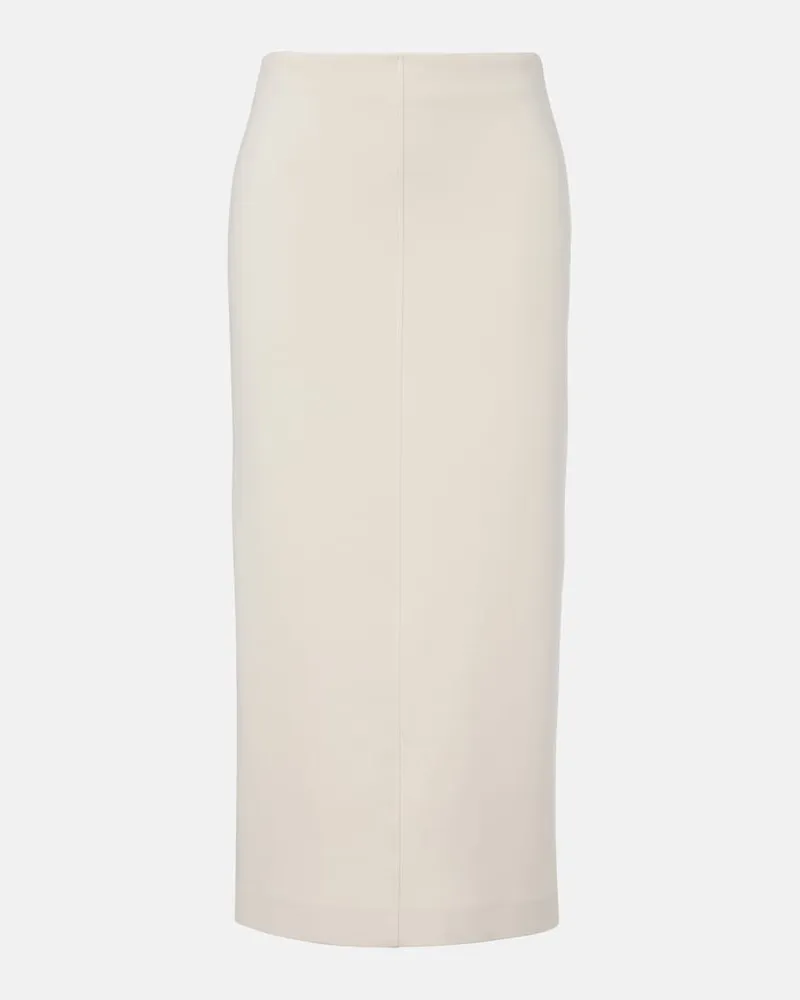 Max Mara Gonna a tubino Cadmio in misto cotone Beige