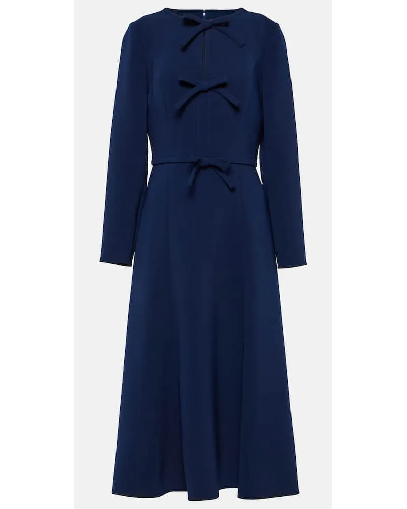 Carolina Herrera New York Abito midi con fiocco Blu
