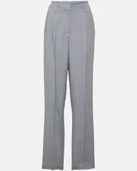 Brunello Cucinelli Pantaloni regular a vita alta Blu