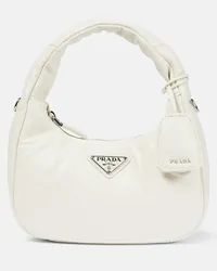 Prada Borsa Mini in pelle Bianco