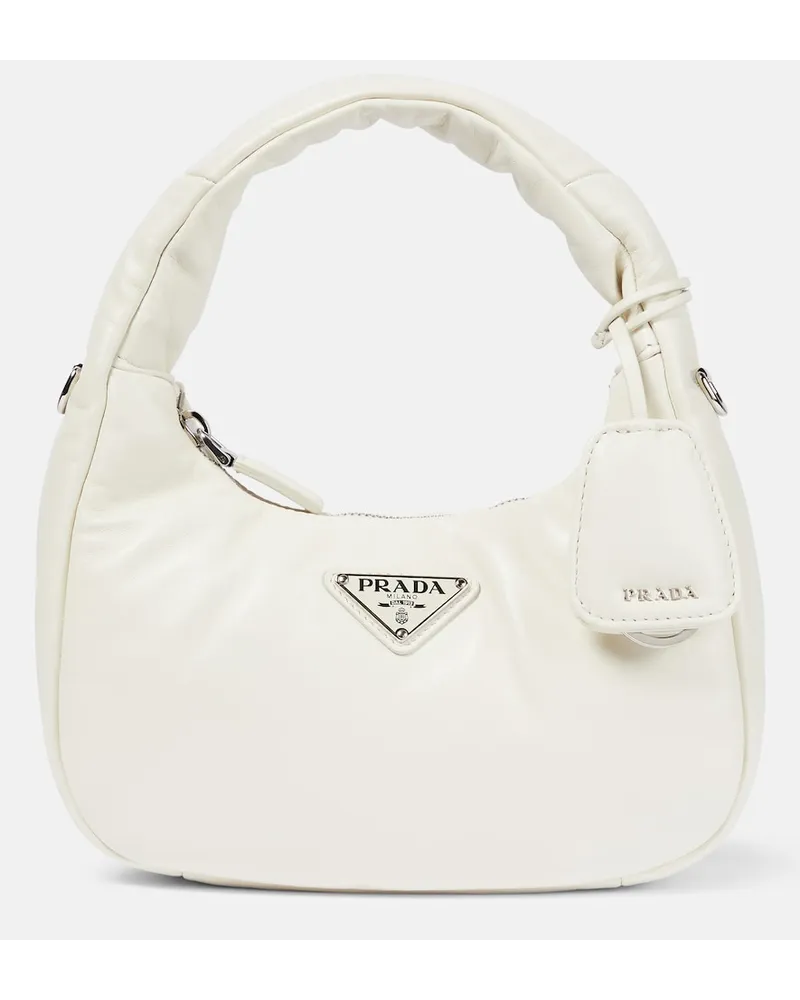 Prada Borsa Mini in pelle Bianco