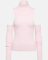 Blumarine Top a collo alto senza maniche Rosa