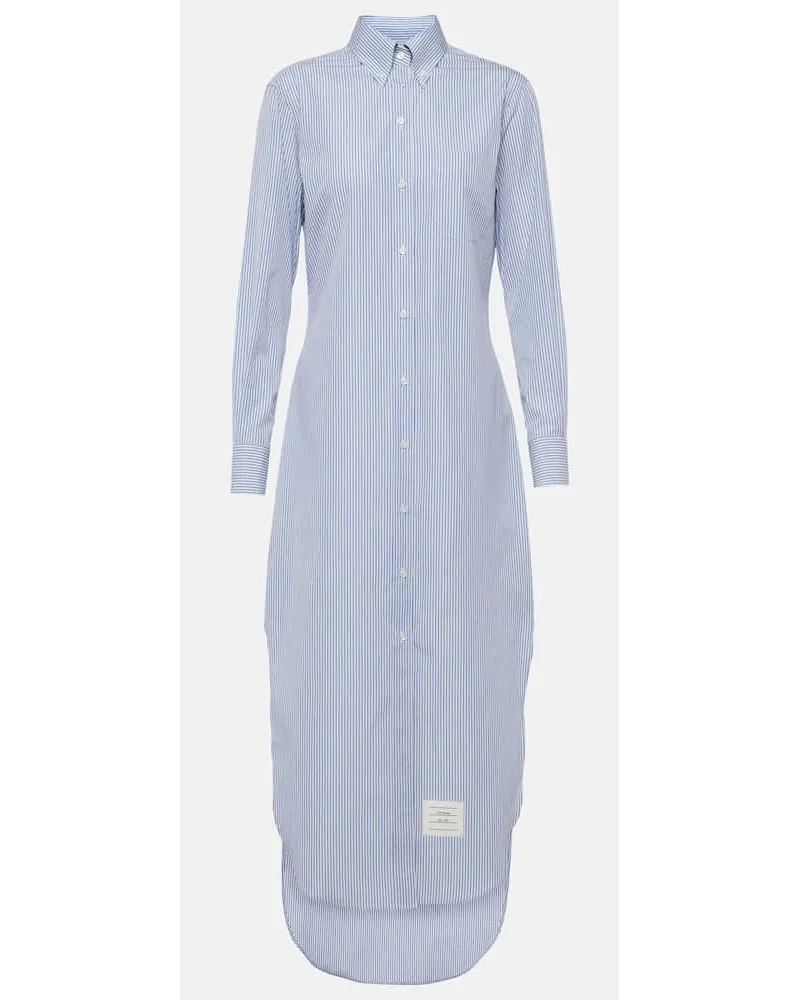Thom Browne Abito chemisier in cotone Blu