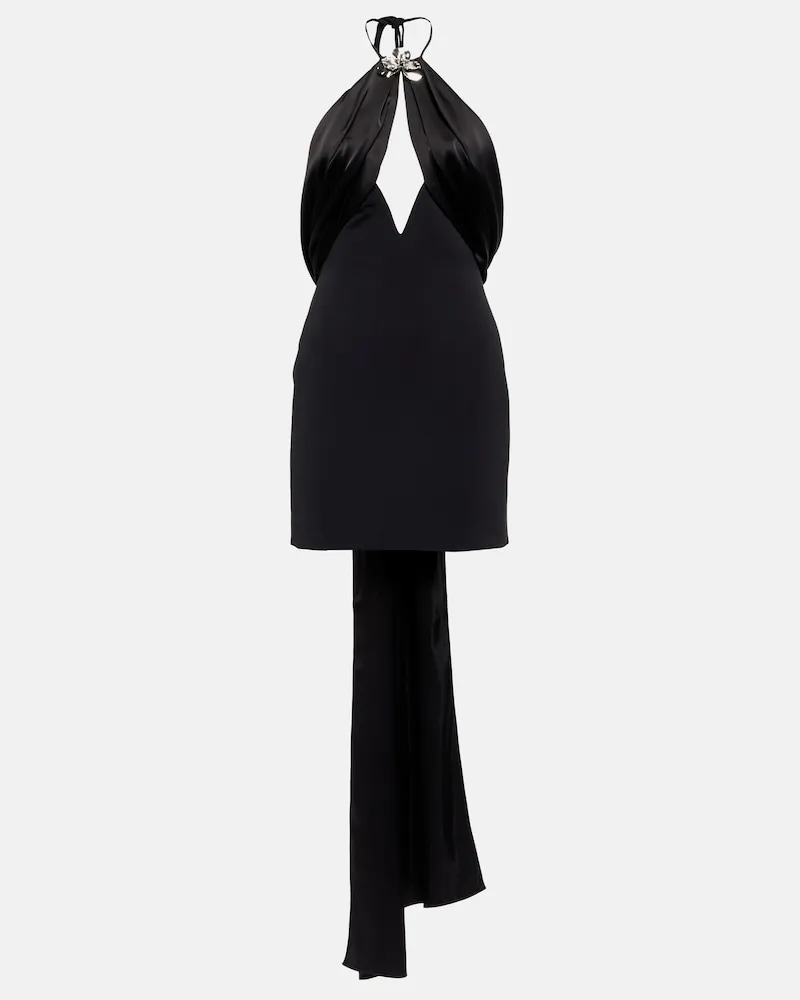 David Koma Miniabito con scollo allâamericana Nero