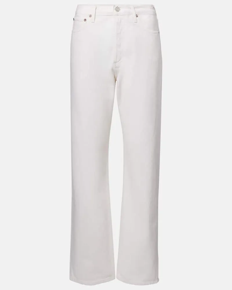 AGOLDE Jeans regular a vita media Bianco