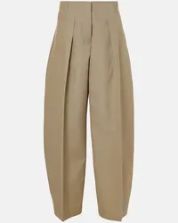 Jacquemus Pantaloni a gamba larga Ovalo Beige