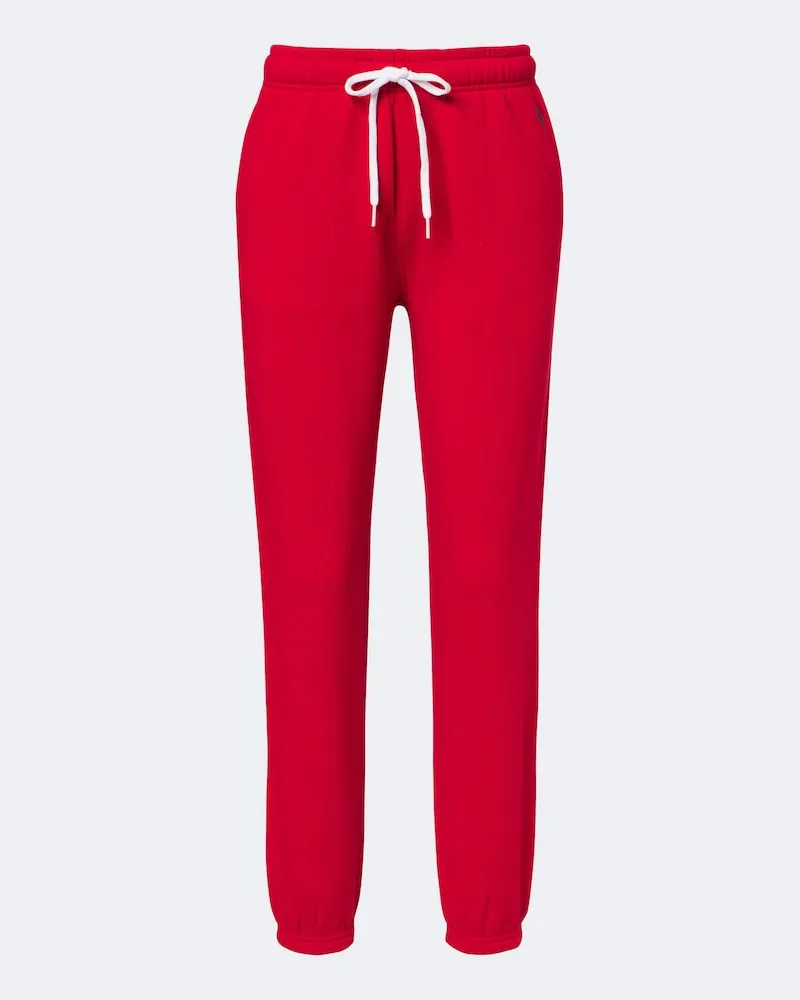 Ralph Lauren Pantaloni sportivi in jersey di misto cotone Rosso