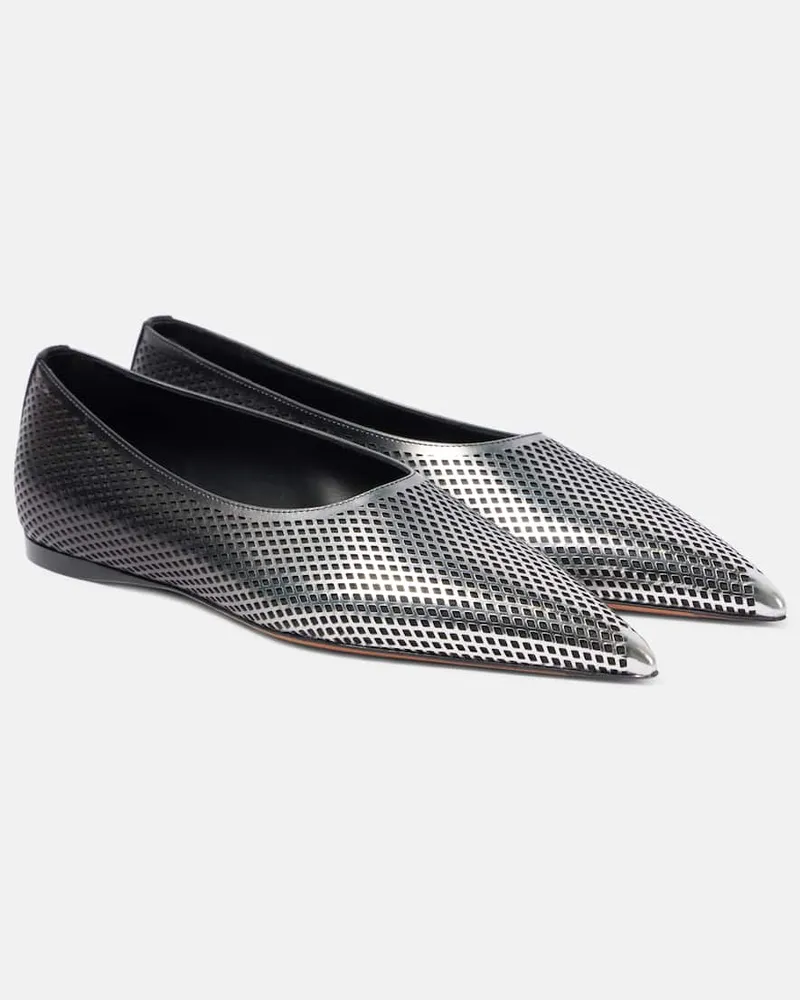 Alaïa AlaÃ¯a Ballerine in pelle Nero