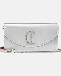 Christian Louboutin Clutch Loubi54 in pelle Argento