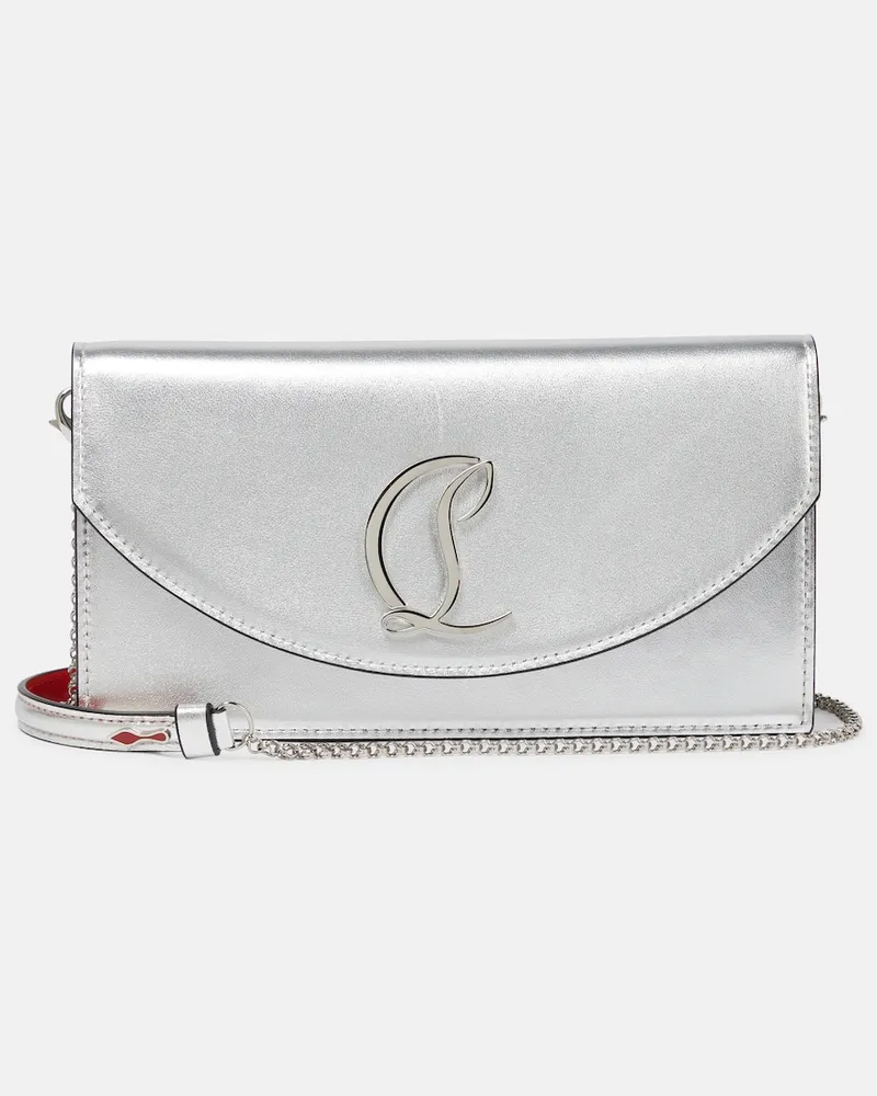 Christian Louboutin Clutch Loubi54 in pelle Argento