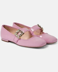 Roger Vivier Ballerine Très Vivier in vernice Rosa