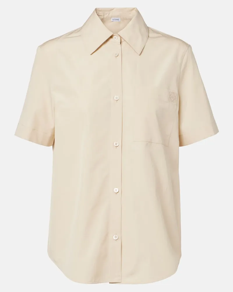 Loewe Paula's Ibiza – Camicia in popeline di cotone Beige