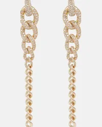 SHAY Orecchini Gradual Drop Link in oro 18kt con diamanti Oro