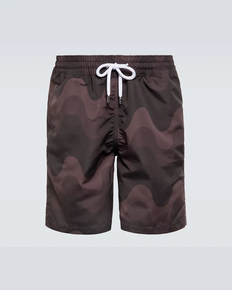 Frescobol Carioca Costume da bagno Sport Swim stampato Marrone