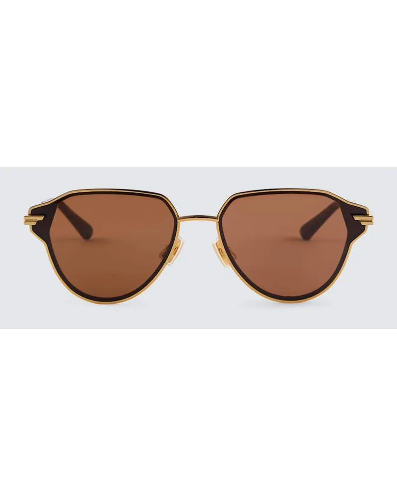 Bottega Veneta Occhiali da sole aviator Glaze Oro