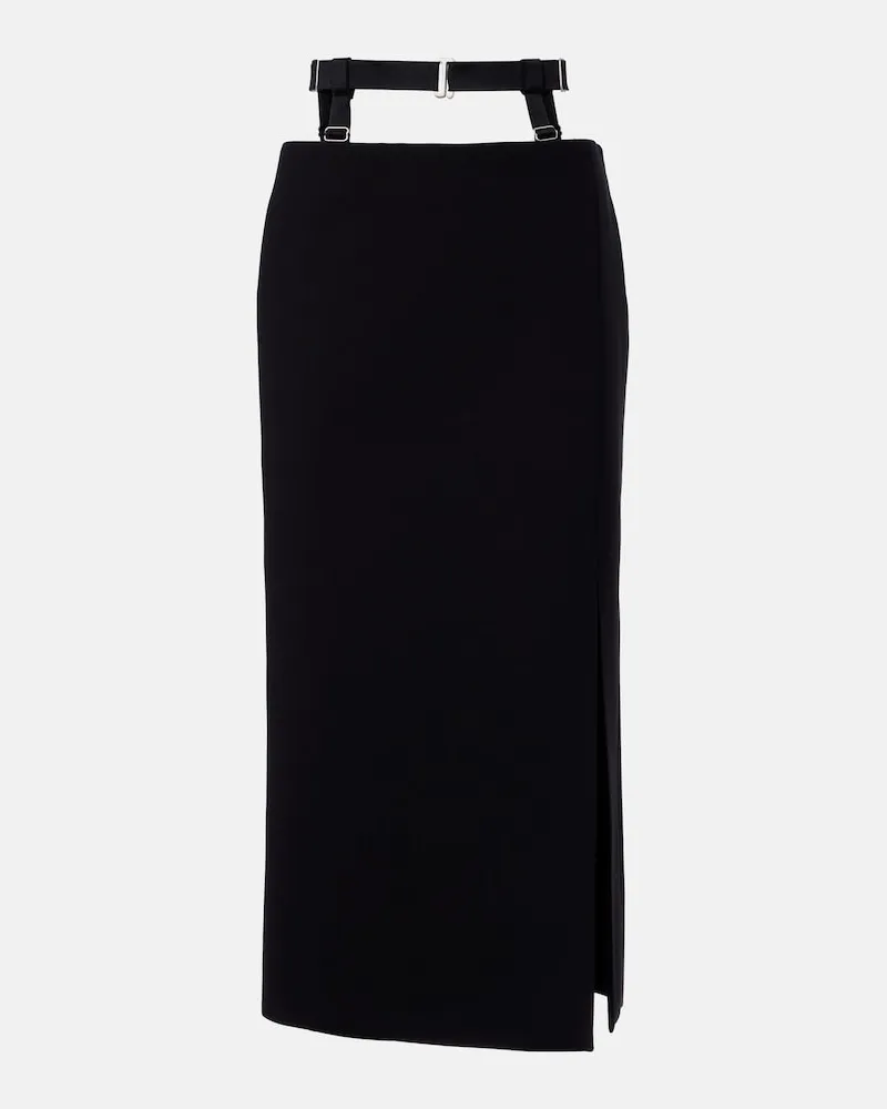 Thierry Mugler Gonna a tubino cut-out Nero