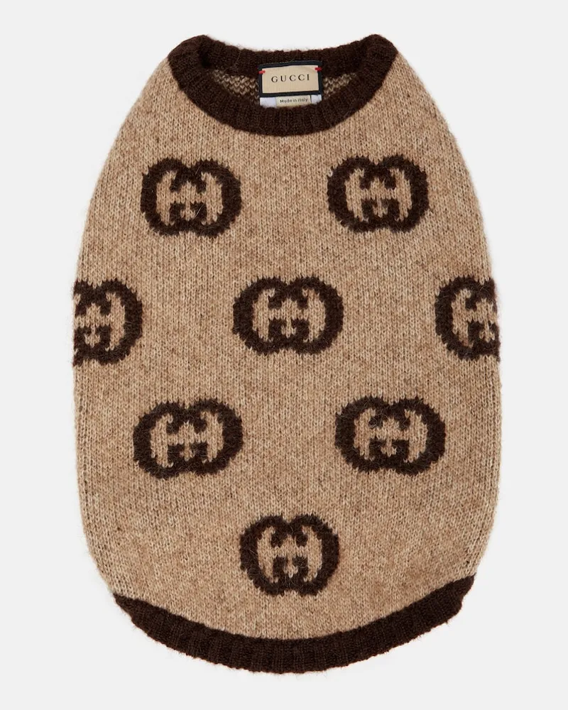 Gucci Pullover per cani in misto mohair Multicolore