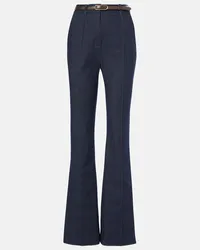 Veronica Beard Jeans bootcut Gracie a vita alta Blu