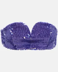 Blazé Milano Blazé Milano Reggiseno a fascia Clyde con paillettes Viola