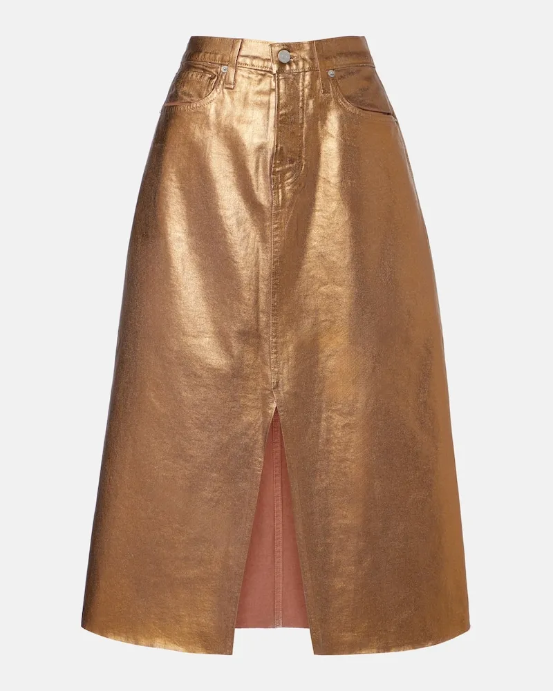 Veronica Beard Gonna midi di jeans Victoria Oro