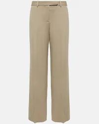 The Row Pantaloni Banew in lana vergine Beige