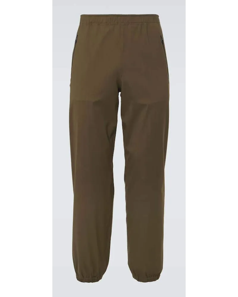 Loro Piana Pantaloni sportivi in misto lana Verde