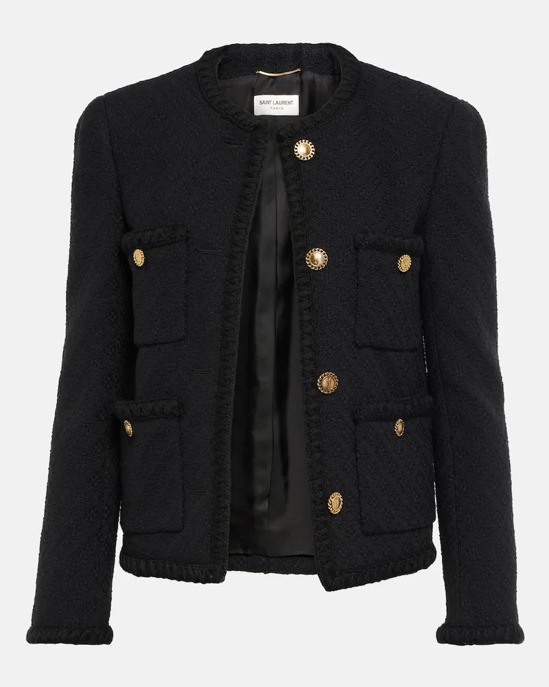 Saint Laurent Giacca in lana Blu