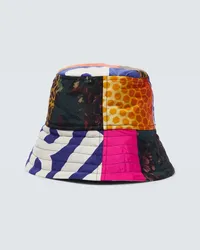 Dries van Noten Cappello da pescatore con patchwork Multicolore