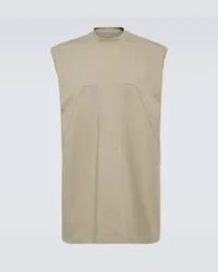 Rick Owens Tank top Splintered Tarp in jersey di cotone Neutro