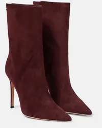 Gianvito Rossi Stivali Reus in suede Rosso