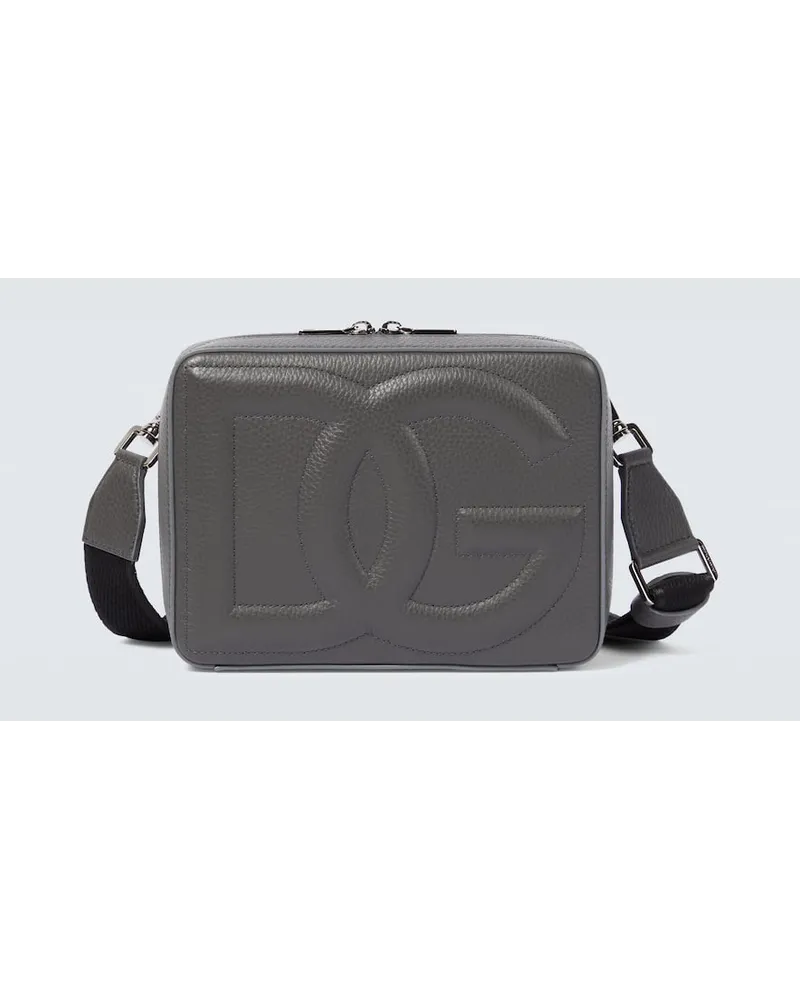 Dolce & Gabbana Borsa a tracolla DG in pelle Grigio