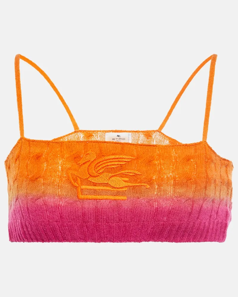 Etro Bralette in lana Multicolore