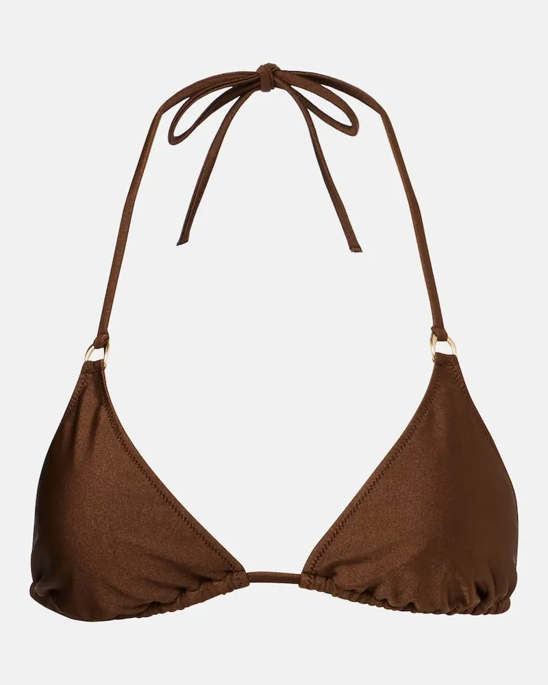 Melissa Odabash Top bikini Key West Marrone