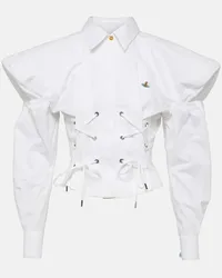 Vivienne Westwood Camicia Gexy in popeline di cotone Bianco