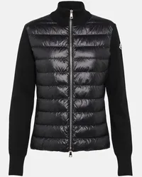 Moncler Giacca con lana Nero