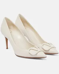 Valentino Garavani Pumps VLogo in pelle Beige