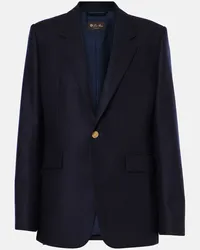 Loro Piana Giacca Hellen in flanella di cashmere Blu