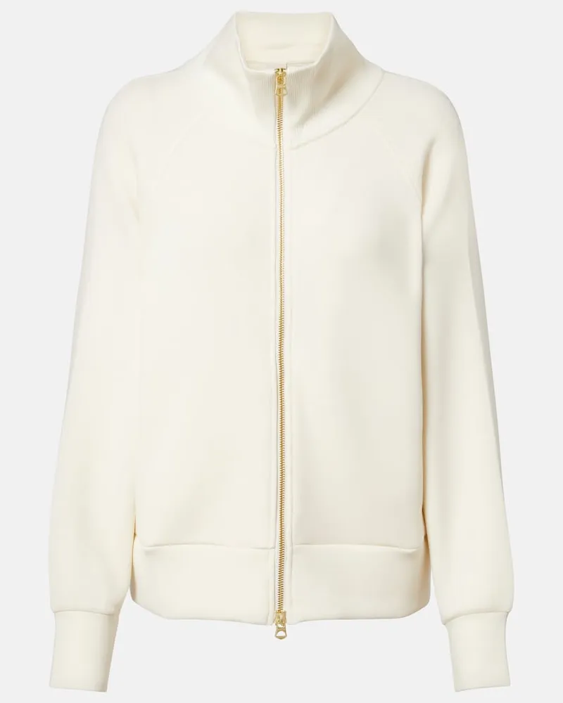 Varley Felpa Tyde con zip Bianco