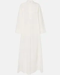 Dries van Noten Abito lungo in cotone Bianco