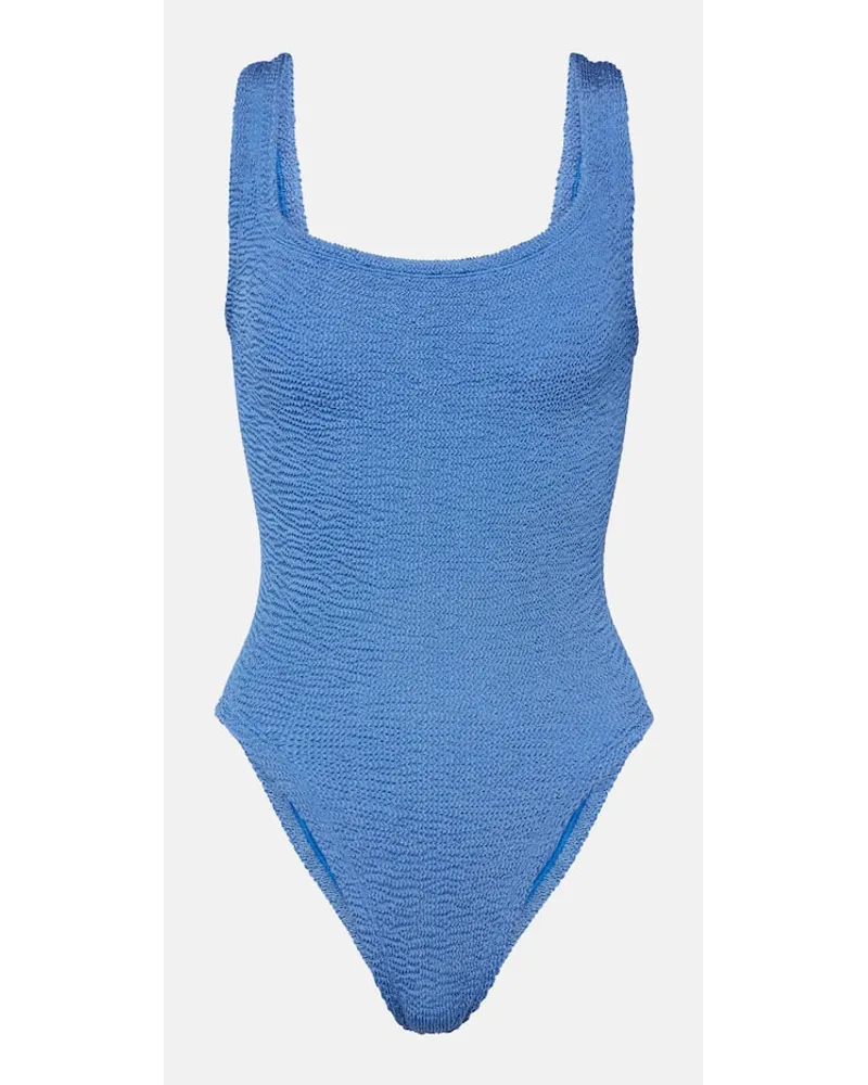 Hunza G Costume intero Square Neck Blu