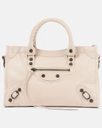 Balenciaga Borsa Le City Small in pelle Beige